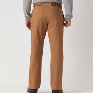 Duluth Trading Co. Mens Firehose Relaxed Fit 5-pocket Pants. Tan. Size 40x34